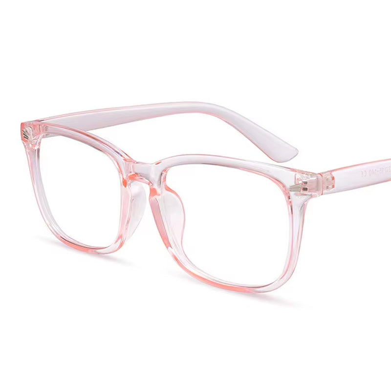 Fashion Unisex Square Glasses Plain Glasses Full Frame Glasses for Men and Women Radiation Protection Optical Glasses