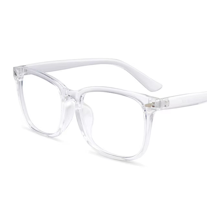 Fashion Unisex Square Glasses Plain Glasses Full Frame Glasses for Men and Women Radiation Protection Optical Glasses