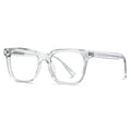 anti Blue Light Glasses TR90 Acetate Men Square Glasses Frame for Women Trend Koren Style Unisex Transparent Grey